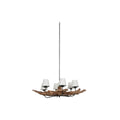 Ceiling Light Home ESPRIT Iron Teak 130 X 130 X 35 cm