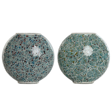 Desk lamp Home ESPRIT Green Sky blue 25 W 220 V (2 Units)