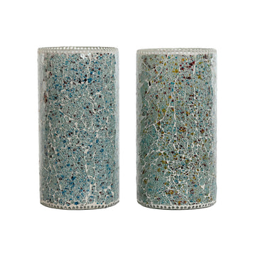 Desk lamp Home ESPRIT Green Sky blue 25 W 220 V (2 Units)