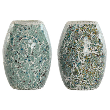 Desk lamp Home ESPRIT Green Sky blue 25 W 220 V (2 Units)