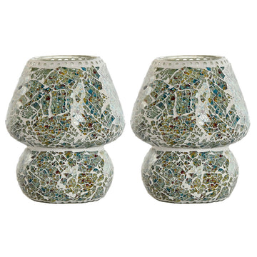 Desk lamp Home ESPRIT Green Sky blue 25 W 220 V (2 Units)