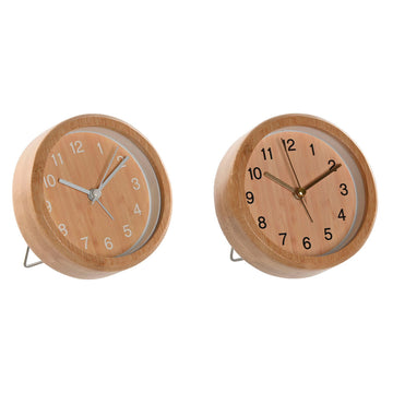 Table clock Home ESPRIT Natural (2 Units)
