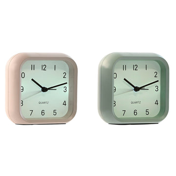 Table clock Home ESPRIT Pink Mint (2 Units)
