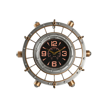 Wall Clock Home ESPRIT Golden Silver Iron Vintage 48 x 11 x 44,5 cm