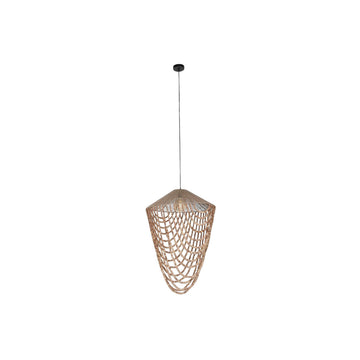 Ceiling Light Home ESPRIT Light brown Jute Wood 67 x 67 x 100 cm