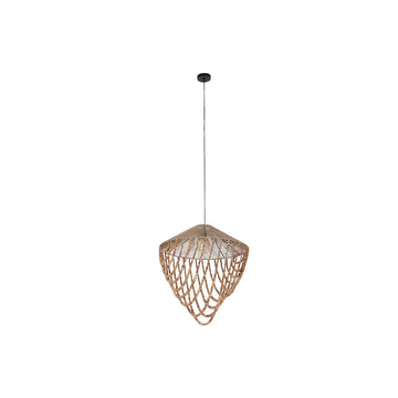 Ceiling Light Home ESPRIT Light brown Jute Wood 67 x 67 x 70 cm