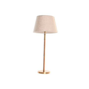 Desk lamp Home ESPRIT Beige Golden Natural 50 W 220 V
