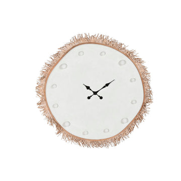 Wall Clock Home ESPRIT White Fibre MDF Wood Scandi 85 X 7 X 85 CM