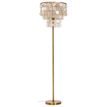 Floor Lamp Home ESPRIT Beige Golden 220 V 40 x 40 x 153 cm