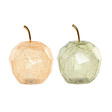 Lighting decoration Home ESPRIT Crystal Shabby Chic 12 x 12 x 17 cm (2 Units)