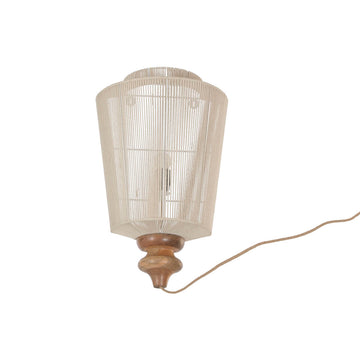 Wall Lamp Home ESPRIT Brown Beige 60 W Natural Urban 220 V 34 X 18 X 55 CM