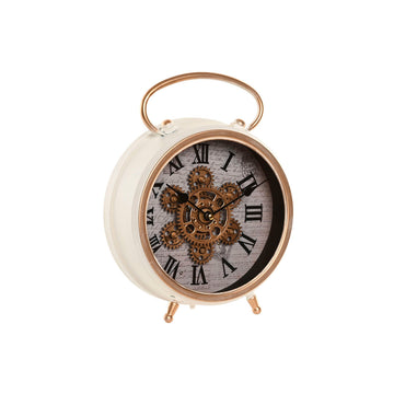 Table clock Home ESPRIT White Golden Scandi