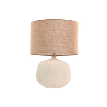 Desk lamp Home ESPRIT Brown Cream 50 W 220 V