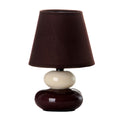 Desk lamp Brown Cream PVC Cloth Ceramic 40 W 15 x 15 x 23 cm