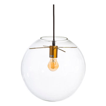 Ceiling Light Crystal Golden Transparent 30 x 30 x 30 cm Vintage Ø 35 cm