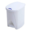 Waste bin with pedal Plastiken White PVC