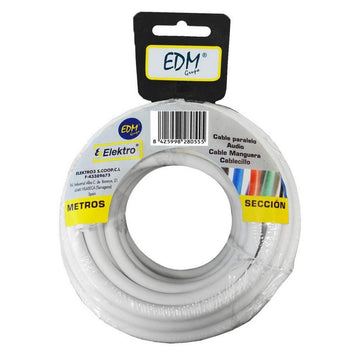 Coaxial TV Antenna Cable EDM 28230 White 25 m