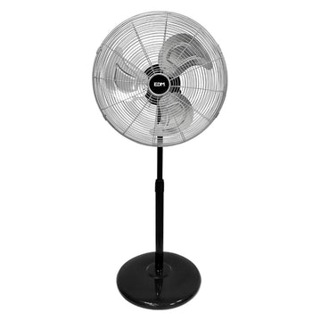 Freestanding Fan EDM 33528 Matte back 80 W Ø 50 cm industrial