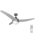 Ceiling Fan with Light EDM 33804 Egeo Silver 60 W