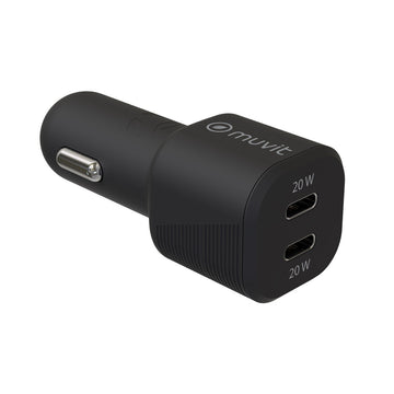 Car Charger Muvit for Change Black