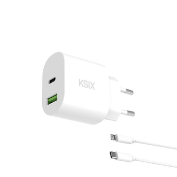 Wall Charger KSIX White 30 W