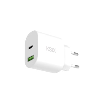 Wall Charger KSIX White 20 W
