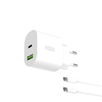 Wall Charger KSIX White 20 W