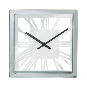 Table clock Alexandra House Living Silver Crystal 21 x 21 x 5 cm