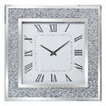 Wall Clock Alexandra House Living Silver Crystal Bright 40 x 40 x 4 cm