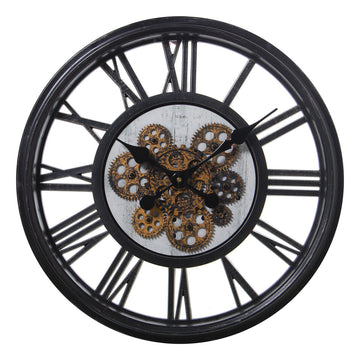 Wall Clock Alexandra House Living Black Acrylic Plastic 51 x 8 x 51 cm