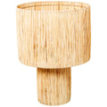 Desk lamp Alexandra House Living Beige Natural wicker Rattan Natural Fibre 40 W 40 x 55 x 40 cm