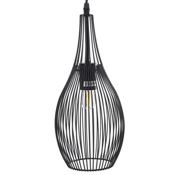 Ceiling Light Alexandra House Living Black Metal 60 W 17 x 37 x 17 cm