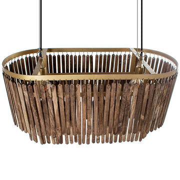 Ceiling Light Alexandra House Living Brown Metal