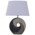 Desk lamp Alexandra House Living Black Grey Multicolour Silver Ceramic 40 W 32 x 44 x 20 cm