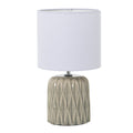 Desk lamp Alexandra House Living Cream Ceramic 40 W 17 x 30 x 17 cm