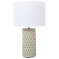 Desk lamp Alexandra House Living Beige Multicolour Ceramic 40 W 25 x 42 x 25 cm