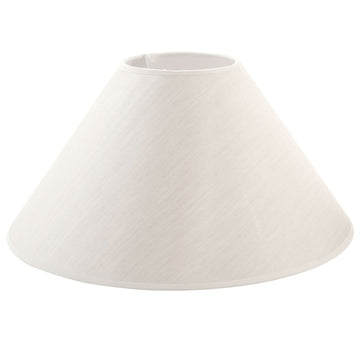 Lamp Shade Alexandra House Living White Textile 14 x 23 x 14 cm Cónica