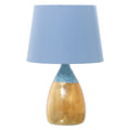 Desk lamp Alexandra House Living Blue Golden Ceramic 60 W 13 x 26 x 13 cm