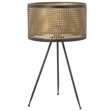 Desk lamp Alexandra House Living Gold Golden Metal wicker 60 W 35 x 60 x 35 cm