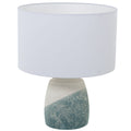 Desk lamp Alexandra House Living Blue White Beige Ceramic 60 W 35 x 42 x 35 cm