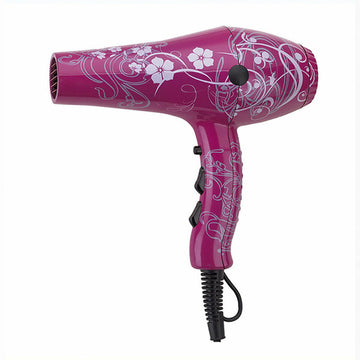 Hairdryer Albi Pro Secador Flor Fuchsia Flowers