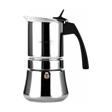 Italian Coffee Pot Fagor Etnica Stainless steel 18/10 4 Cups