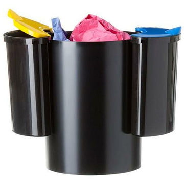 Rubbish bin Archivo 2000 Black polystyrene 18 L