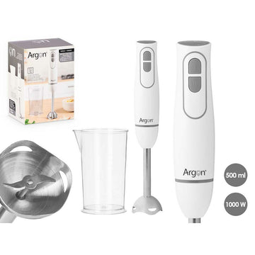 Hand-held Blender Argon JE-908AW White Grey 1000 W