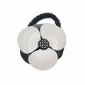 Hair tie Araban Flower Black White