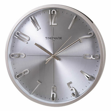 Wall Clock Timemark Silver Ø 34 cm