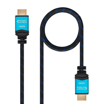 HDMI Cable NANOCABLE 10.15.3700 V2.0 Black 50 cm