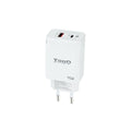 Wall Charger TooQ TQWC-GANQCPD45WT White 45 W (1 Unit)