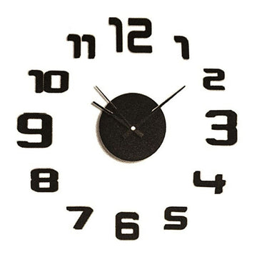 Wall Clock Caison Black Ø 35 cm Adhesive