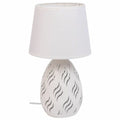 Desk lamp Alexandra House Living White Metal Cloth 220-240 V 18 x 31 x 18 cm